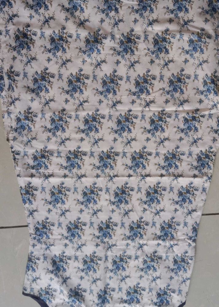 Blue Floral Print kurti and pista