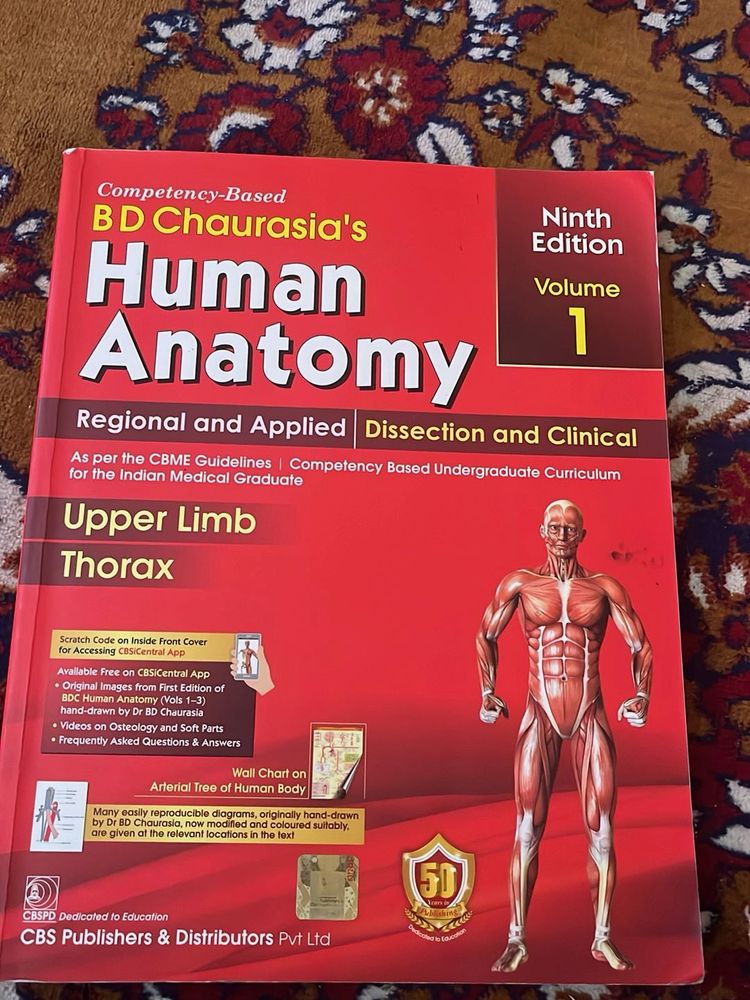BD Chaurasia's Human Anatomy Vol 1