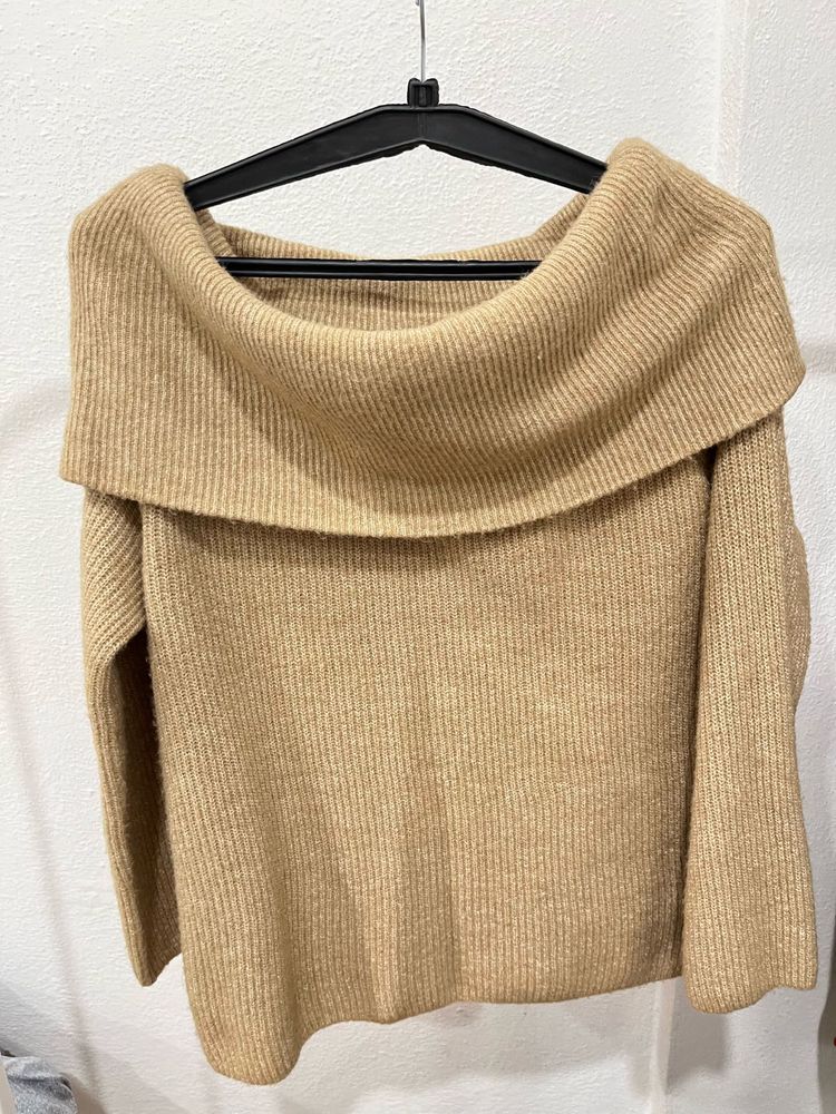 Cozy Off-Shoulder Knit Sweater