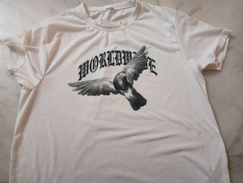 Cream Dove Graphic T-Shirt