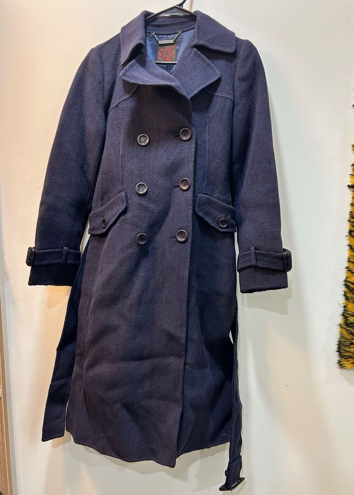 Classic Double-Breasted Wool Coat