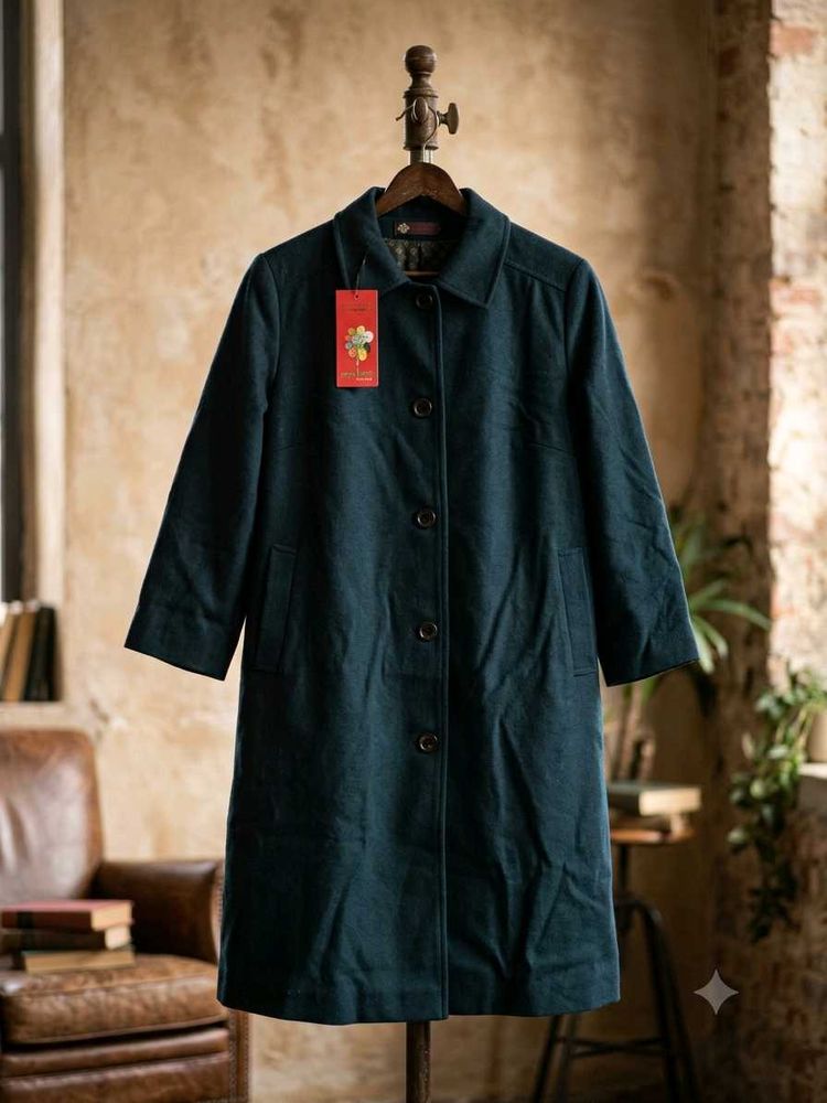 Classic Women's Teal Coat (Size-XL)