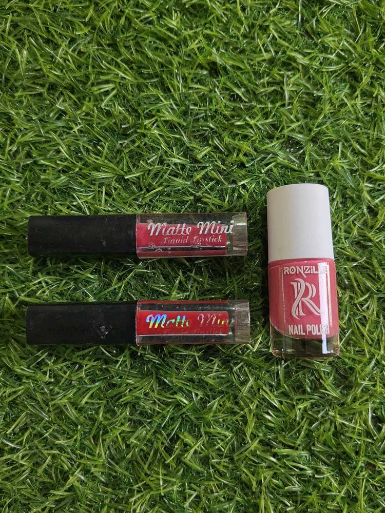 Matte Mini Liquid Lipsticks &amp; Nail Polish