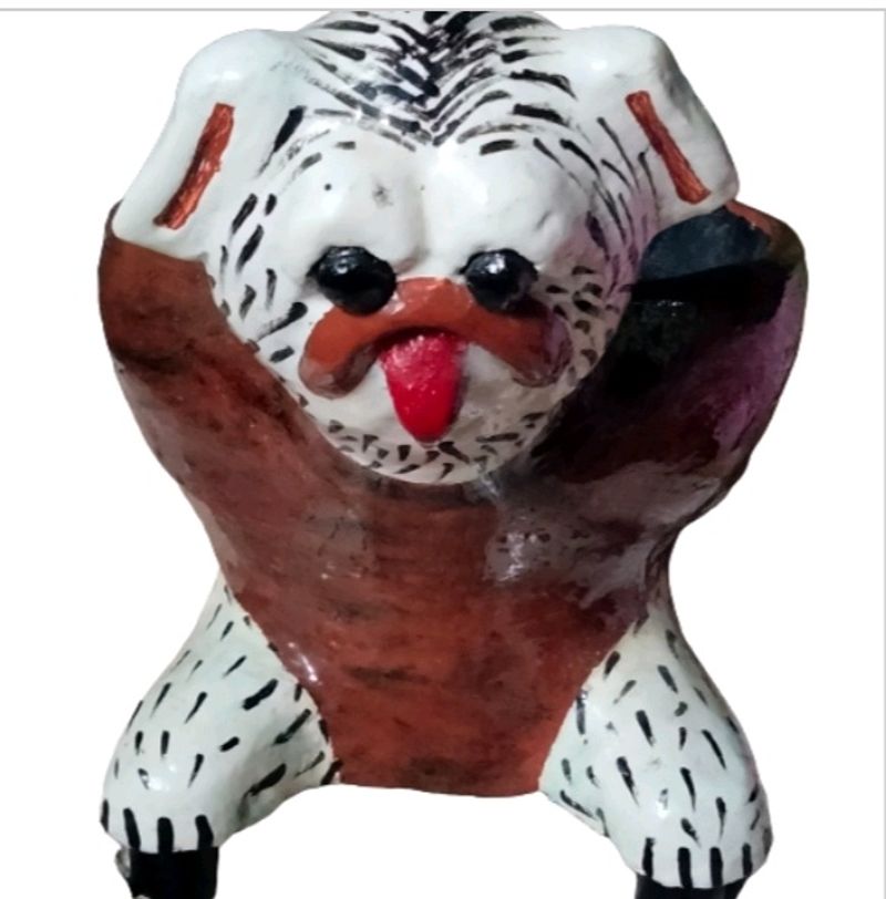 Bulldog Planter With 2 hole For Water Drainage