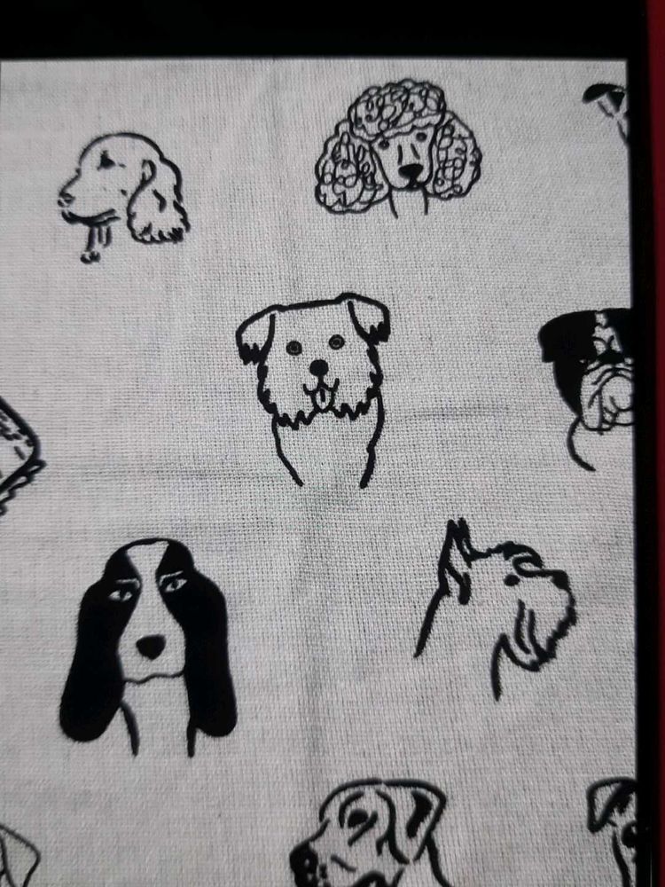 1 Cute Dog Print Fabric cleaning Cloth