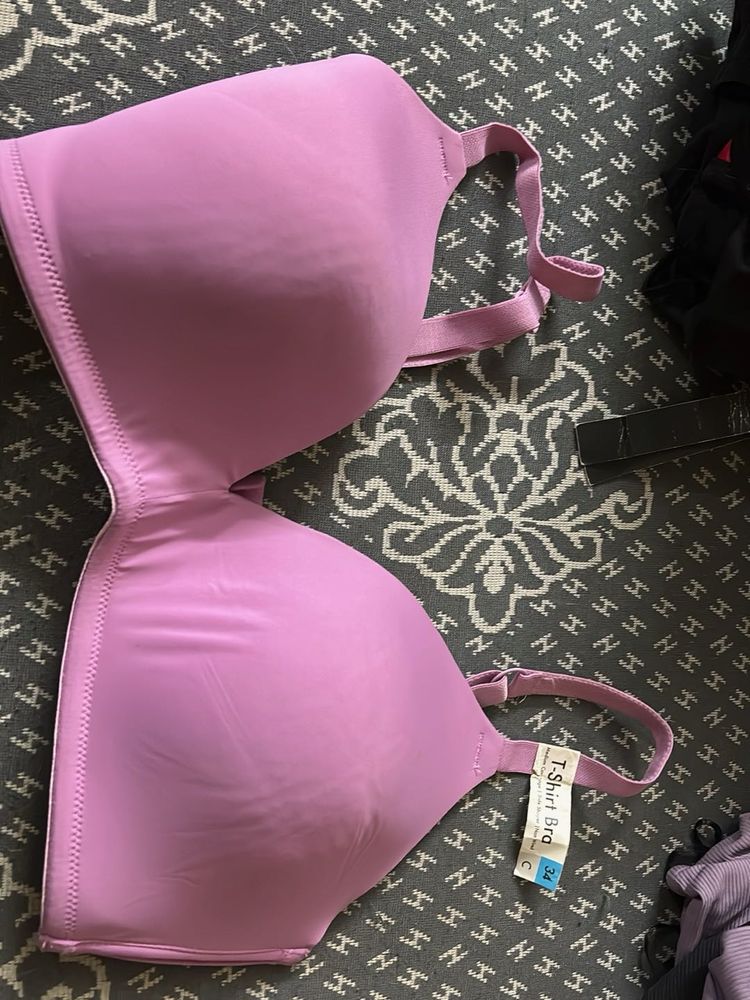 Comfortable Pink T-Shirt Bra