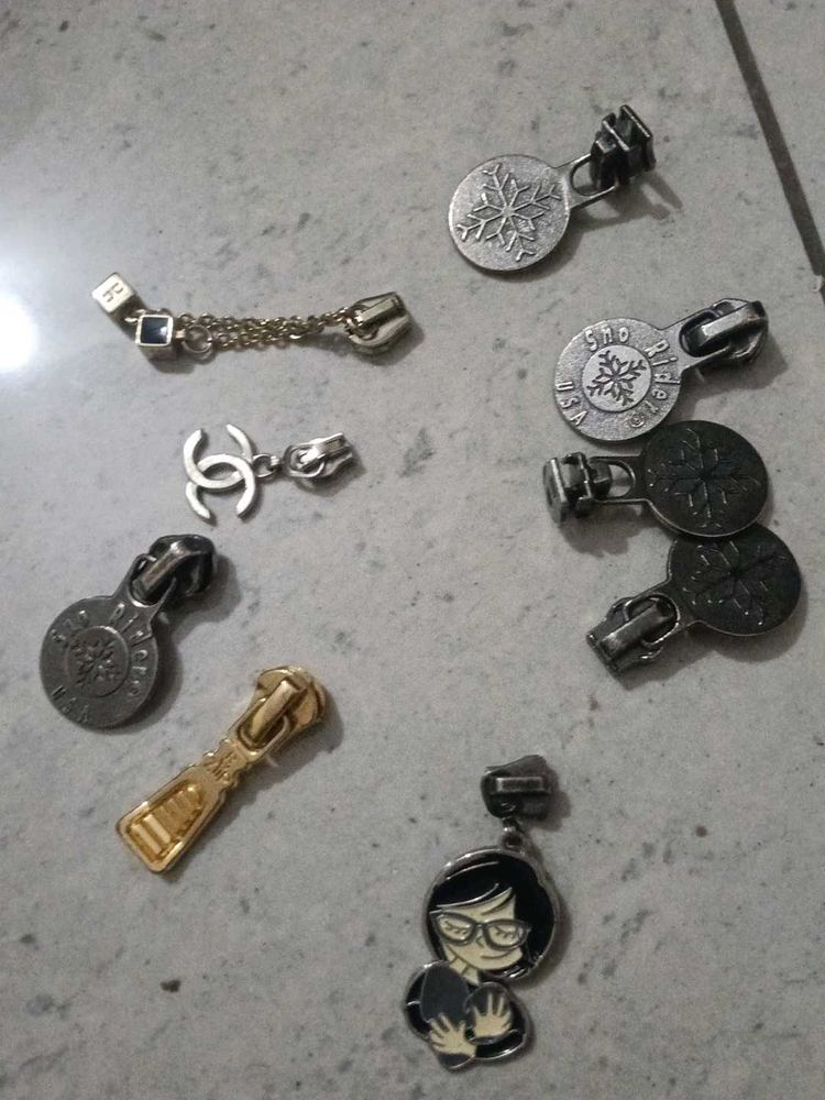 Assorted Zipper Pull Charms all piece