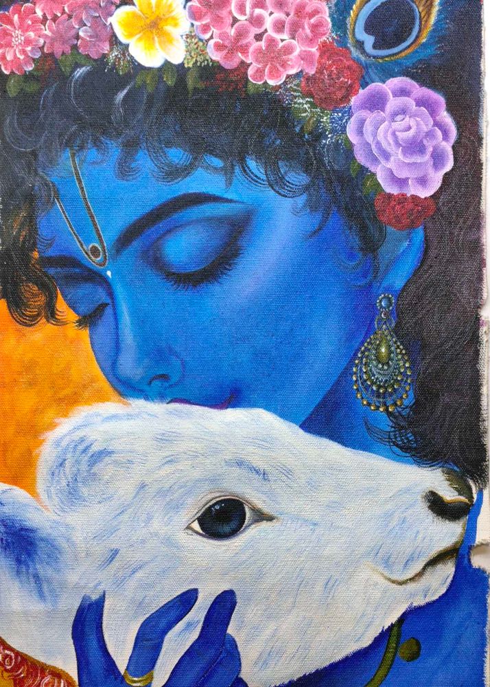 Krishna Ji Canvas Painting