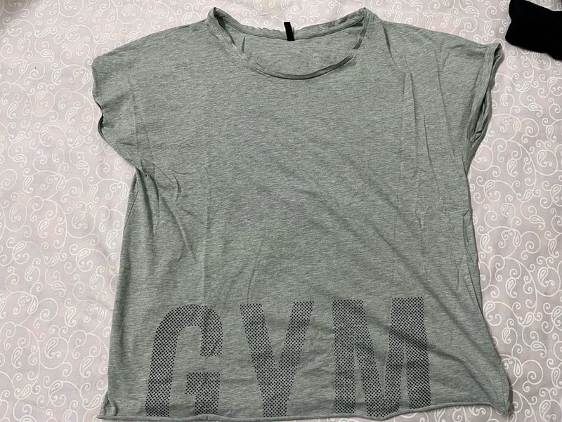 Grey "GYM" Graphic T-Shirt