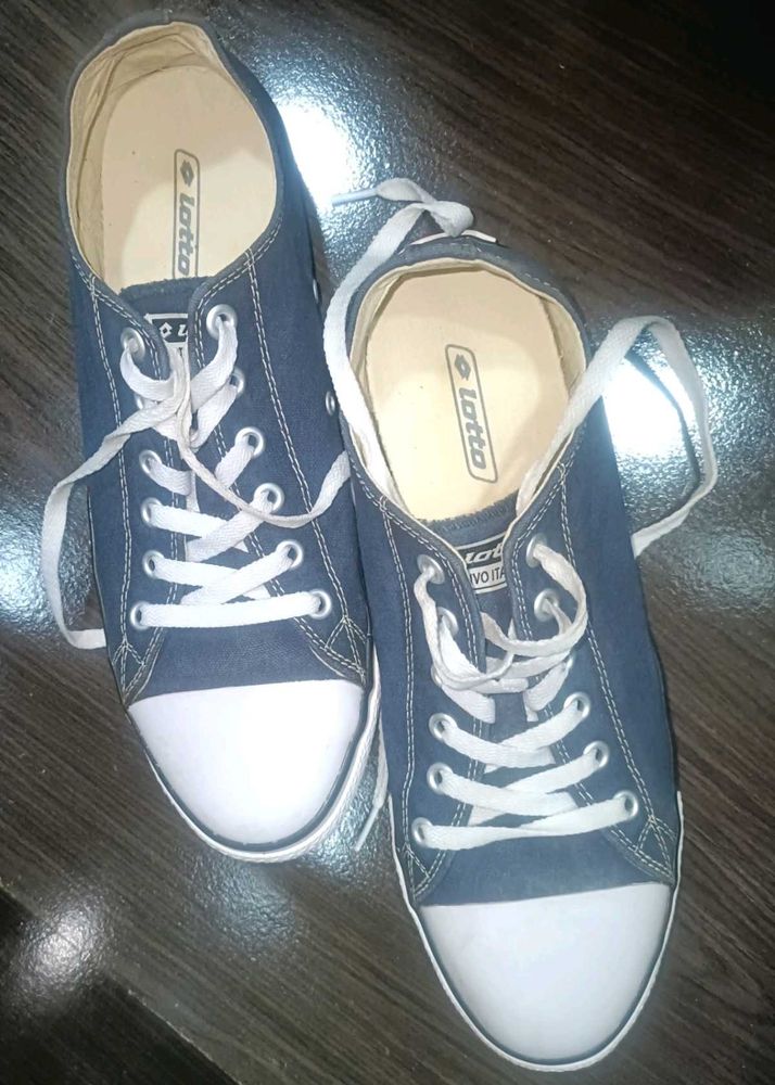 Blue Canvas Lotto Sneakers 👟