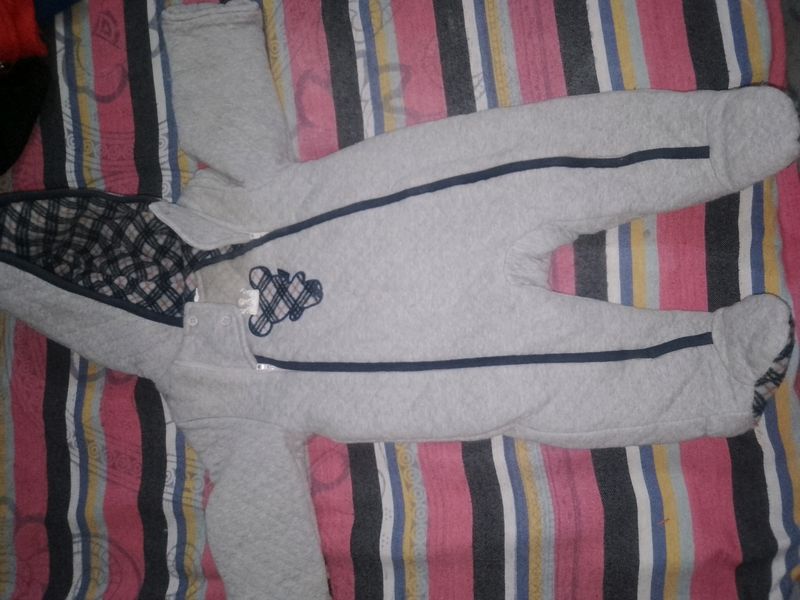 Wintery Baby Romper
