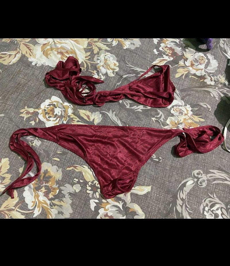 Maroon Bikini Set❤️