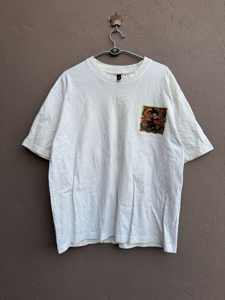 White Graphic Pocket T-Shirt