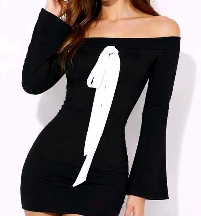 Bow Bodycon Mini .