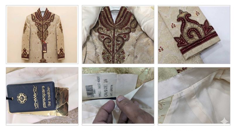 Embroidered Sherwani for Men