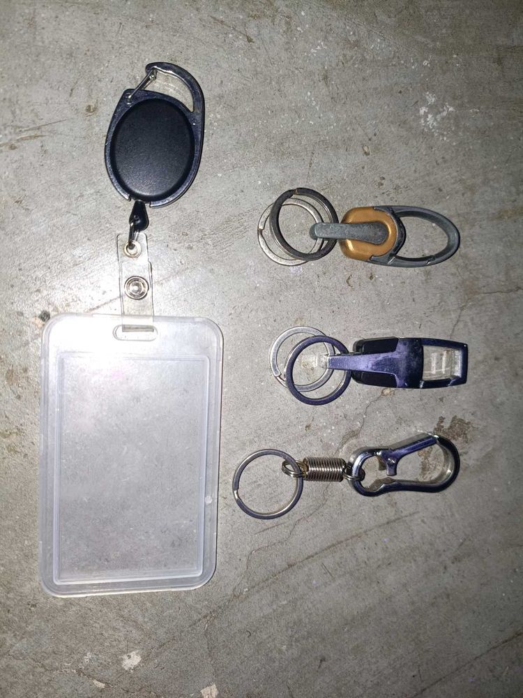 Assorted Keychains &amp; Badge Holder