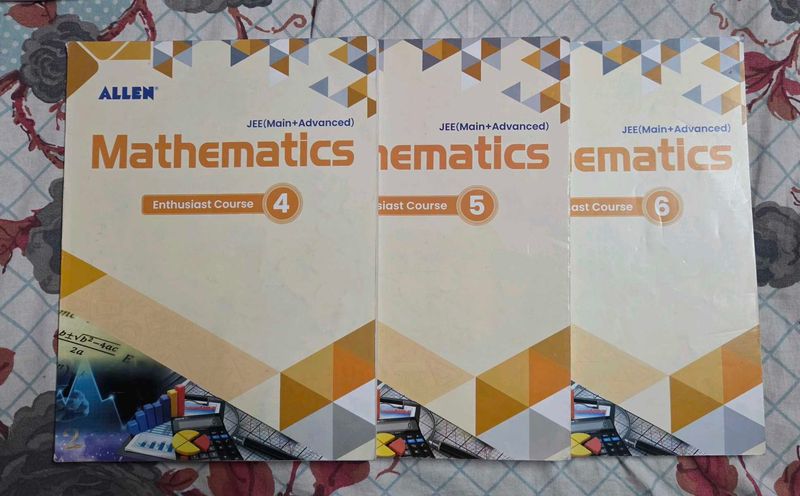 ALLEN Mathematics Enthusiast Course Books 4, 5, 6