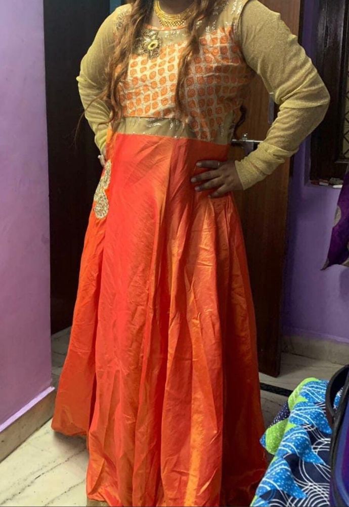 Anarkali full flair gown