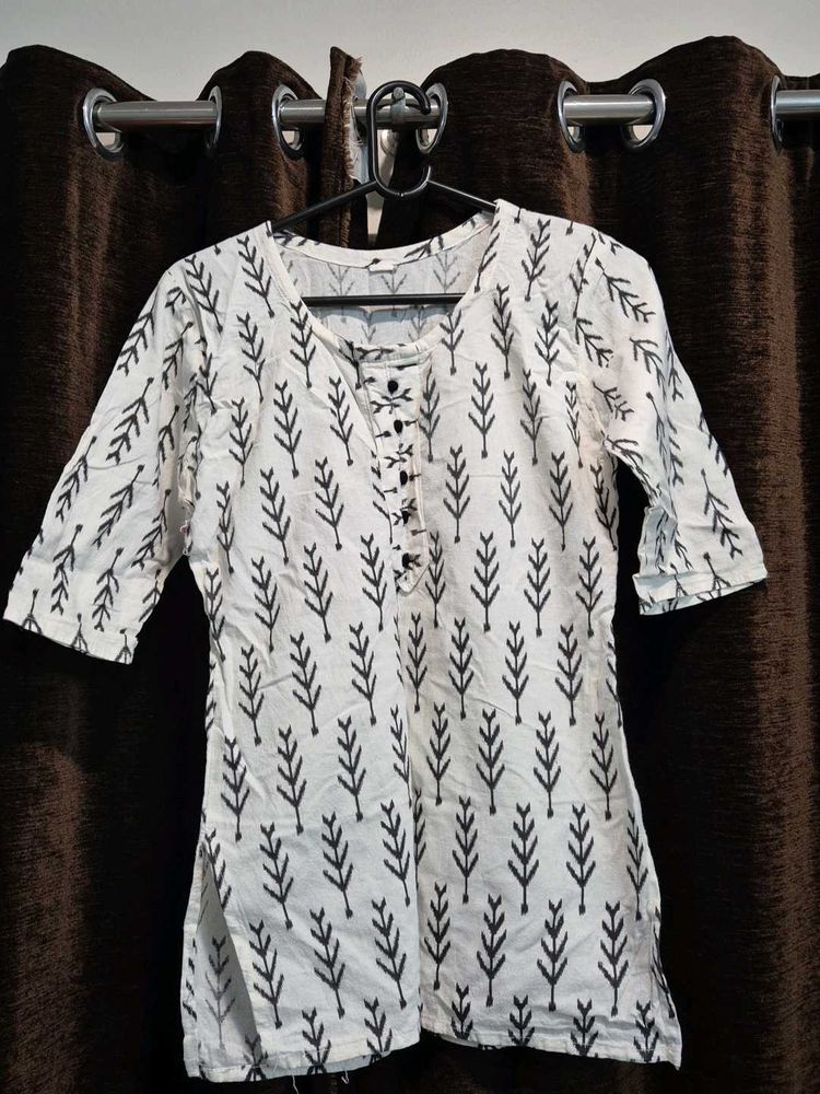Stylish Printed Cotton Kurta