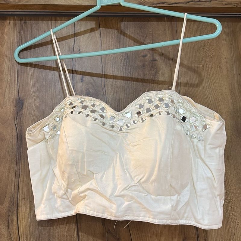 Embellished Cream Blouse