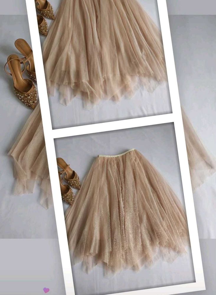 Elegant Tulle Midi Skirt 🌷