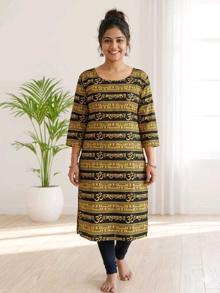 Stylish Om Print Kurta