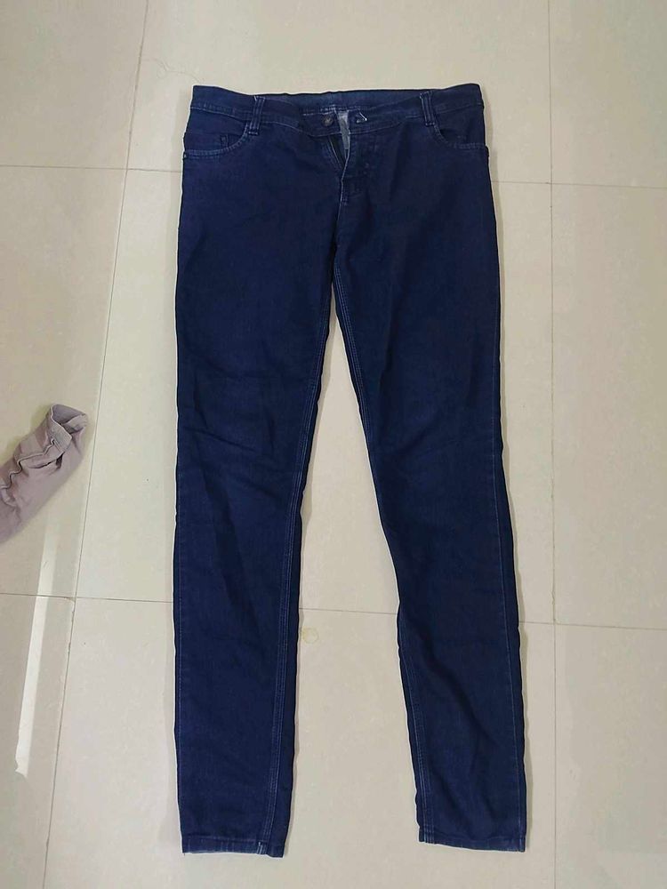 Classic Dark Wash Denim Jeans