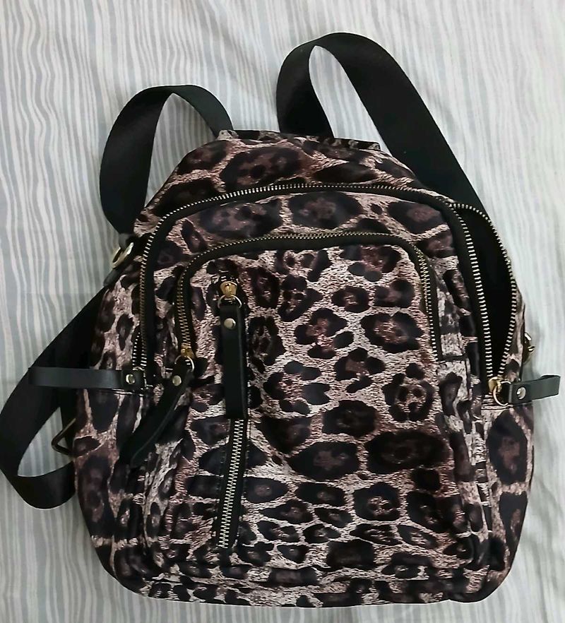 Animal Print Backpack