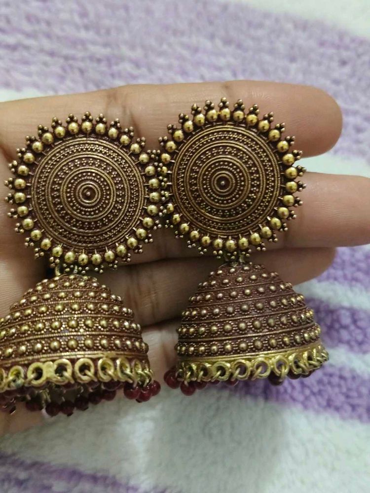 Beautiful Jhumka Earrings set of three