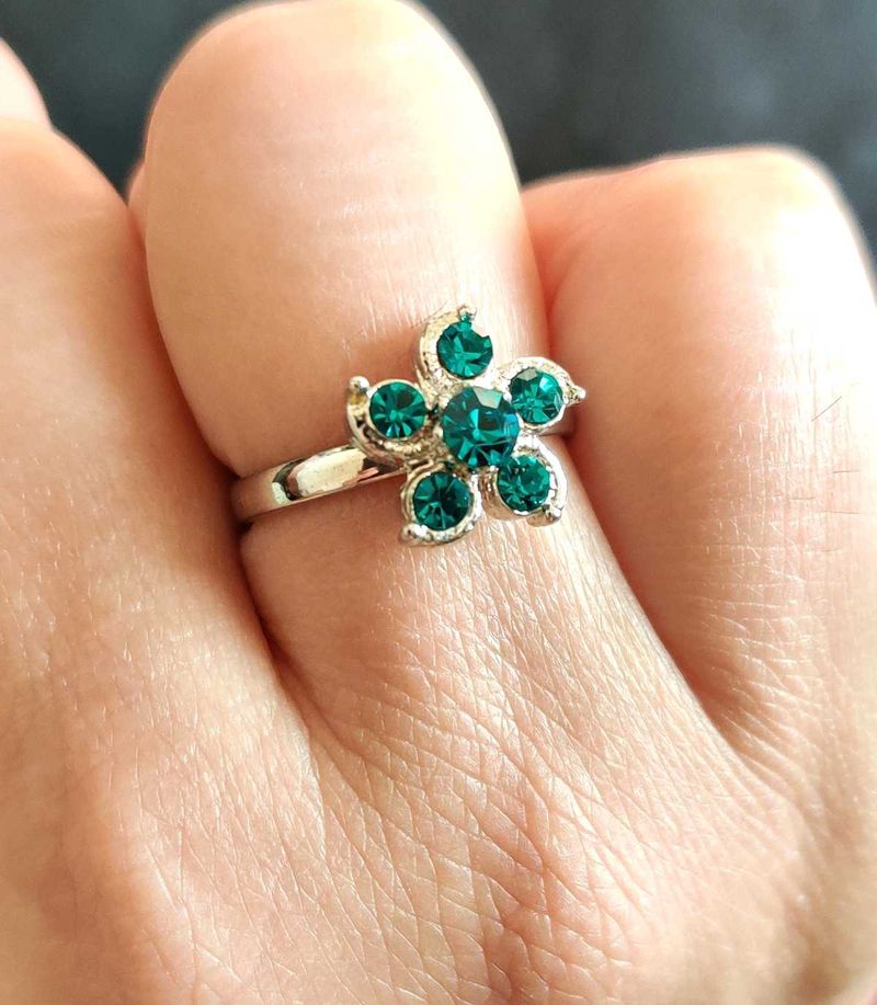 Beautiful AD💍Ring Set Of 2 Rings Adjustable Size