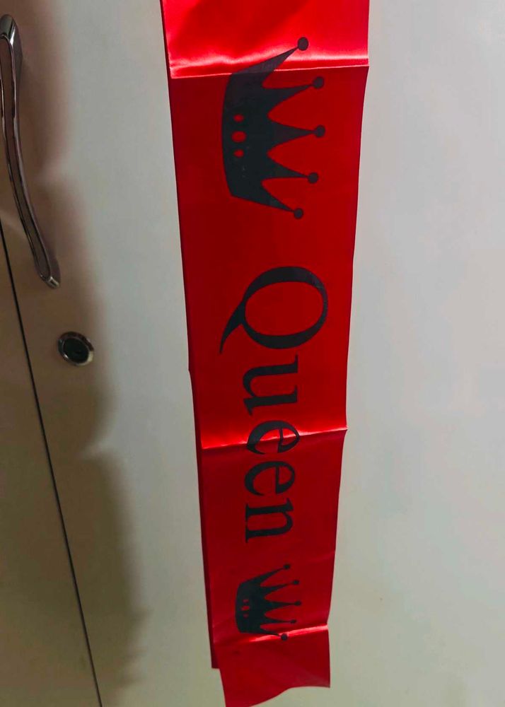 Queen Sash And Stone Crown