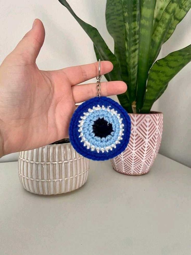 Handmade Evil Eye Keychain