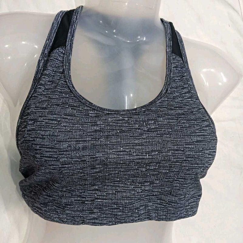 🪔 Marled Grey Sports Bra