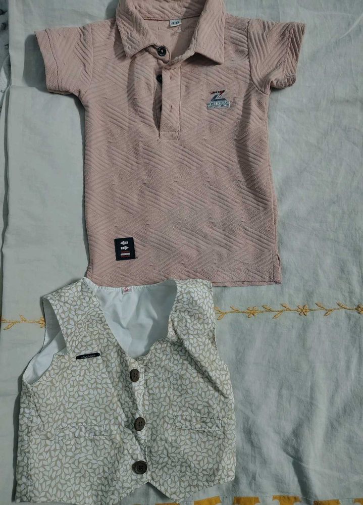 tshirt and a cotton jacket