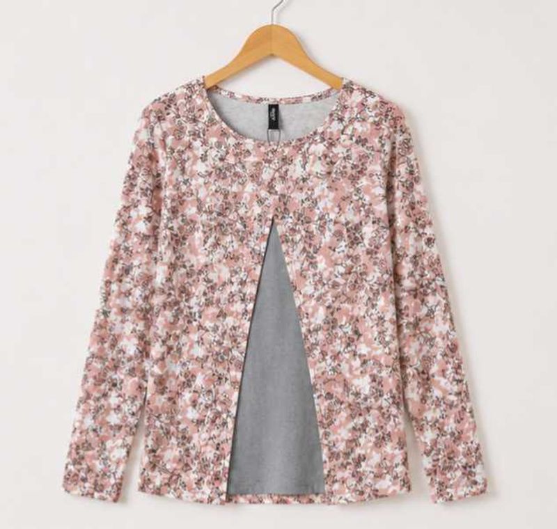 Floral Print Long Sleeve Top