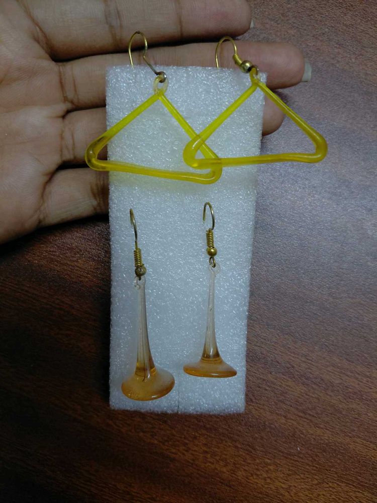 Funky Geometric &amp; Dangle Earring Set