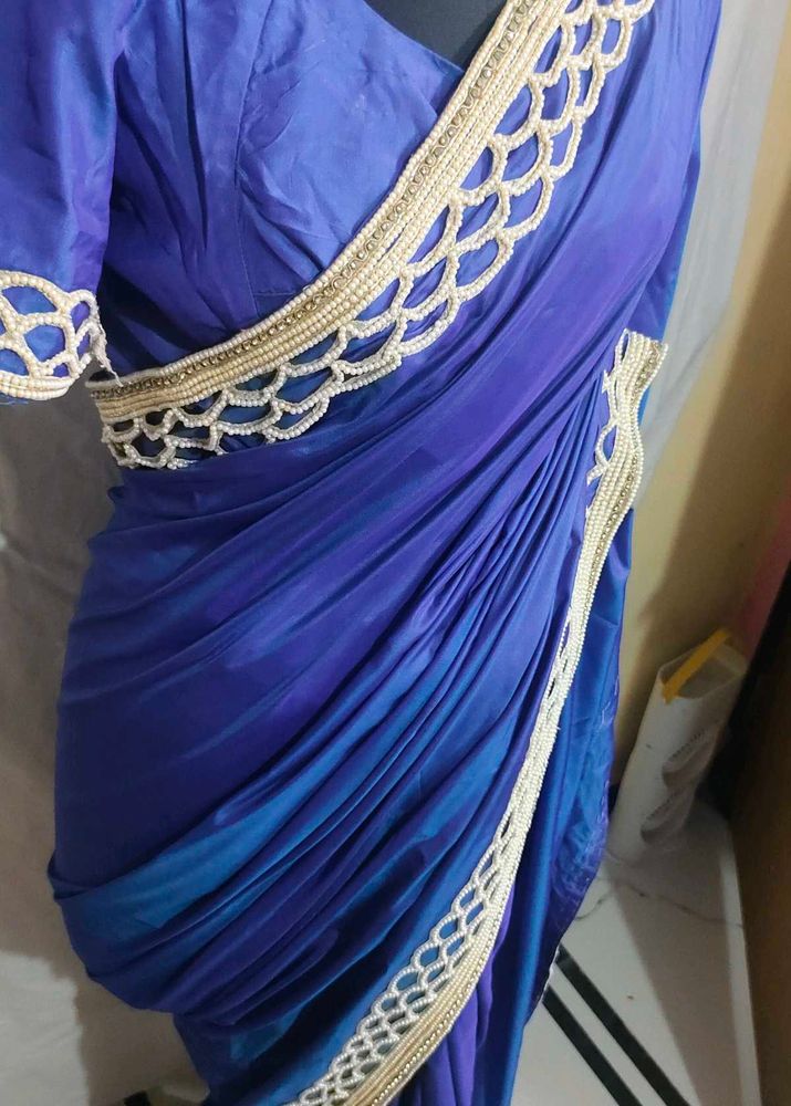 shinning 🌟 magic silk fabric shin like purple an