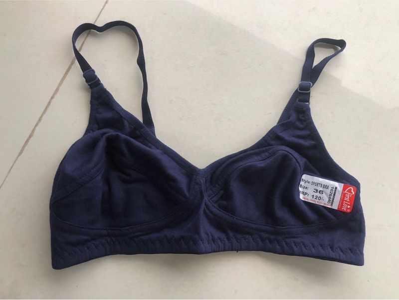Navy blue bra