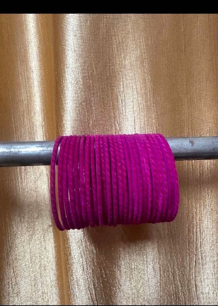 Vibrant Pink Bangle Set