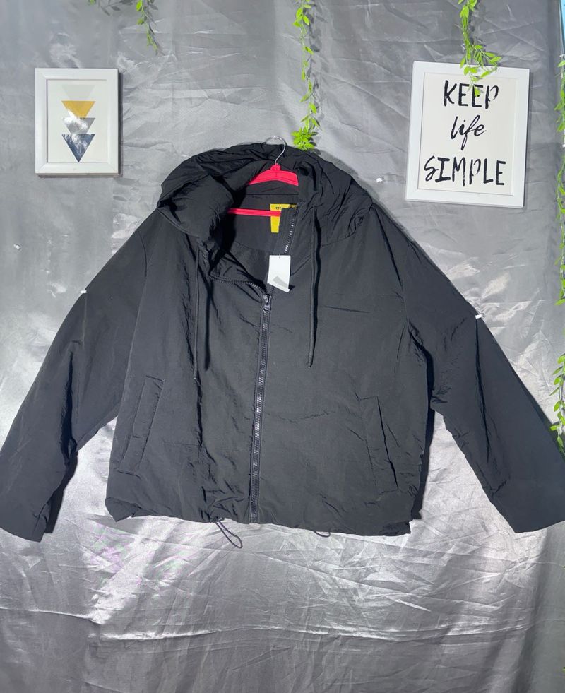 Black Hooded Jacket