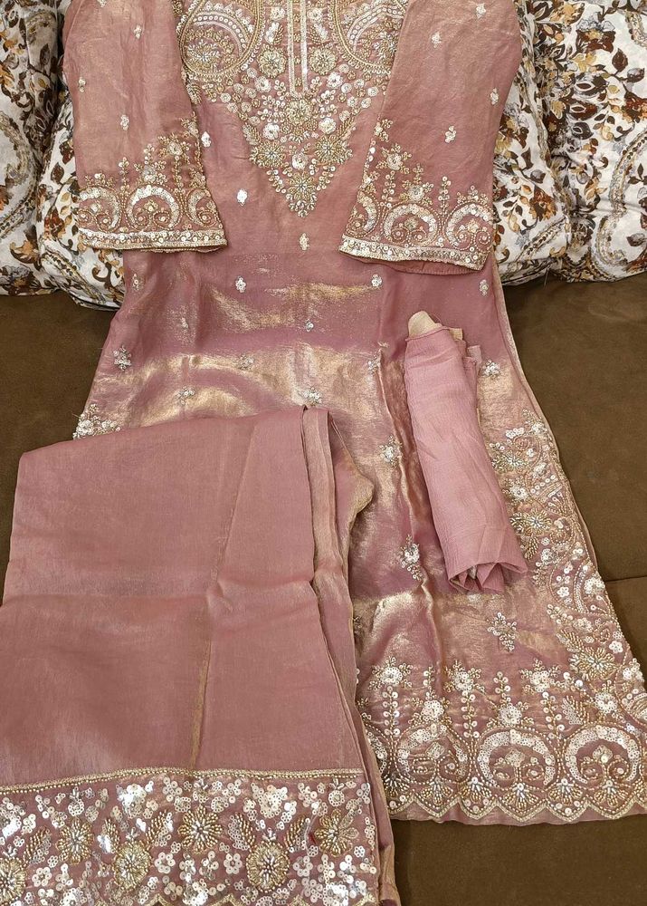 Embellished Kurta Set with Dupatta
