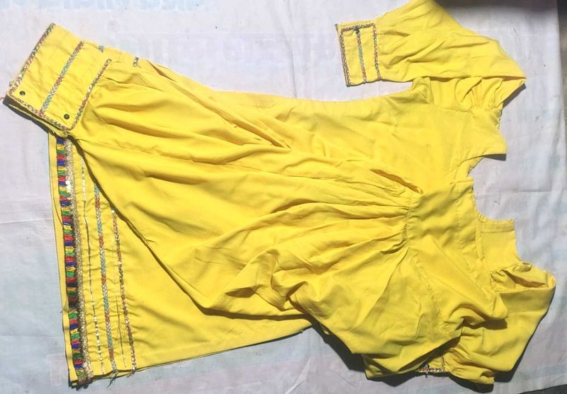 Pathani suit Yellow best quality beautiful soft sm