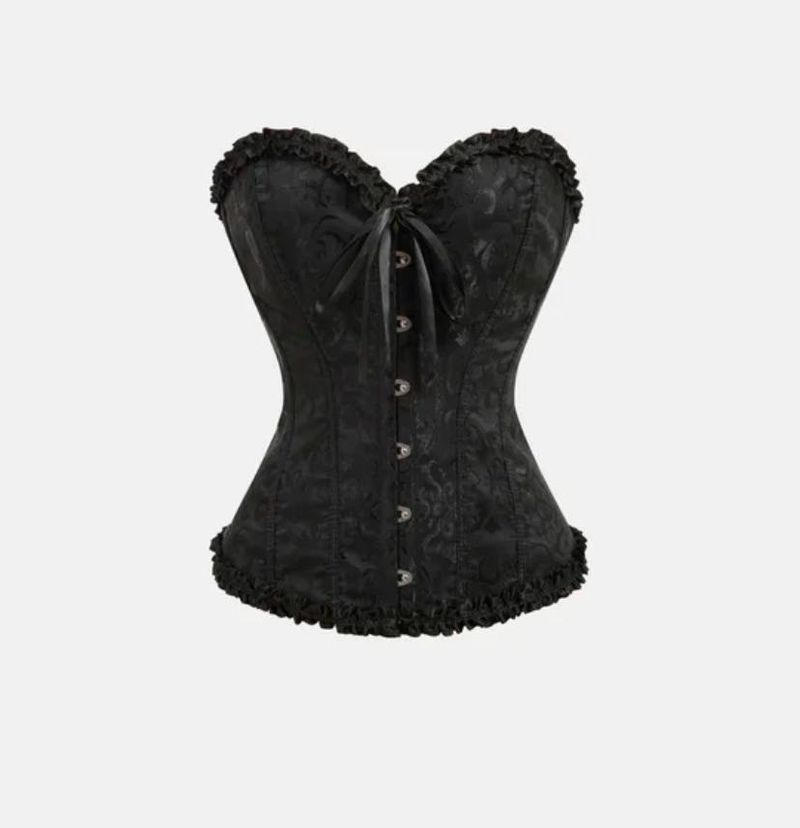 Black Ruffle Corset