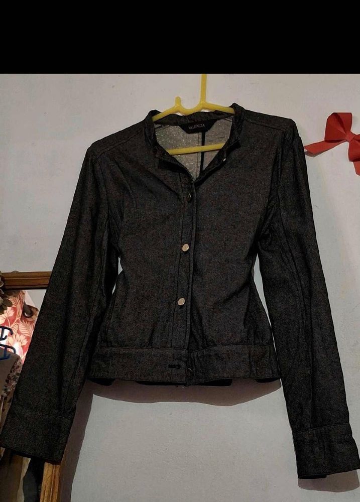 Women's Dark Grey Denim Jacket