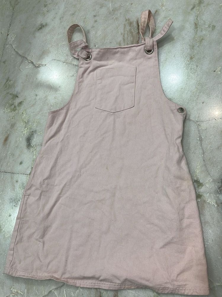 Pink Pinafore Dress