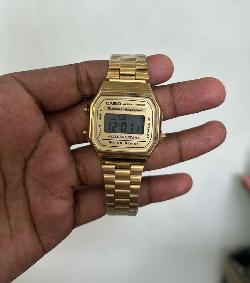 Gold Casio Digital Watch