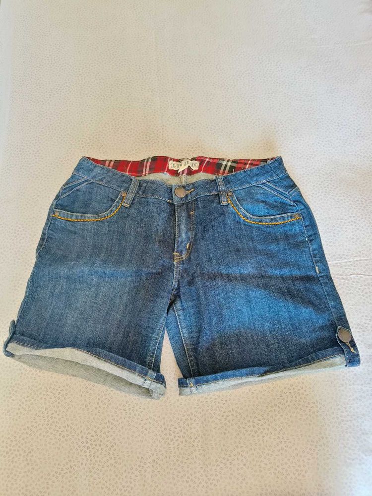 Flash Sale | Denim Roll-Cuff Shorts