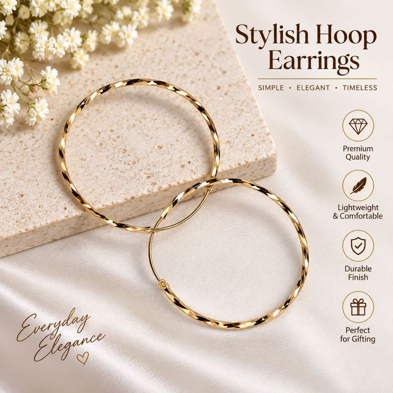 Twisted Hoop Earrings