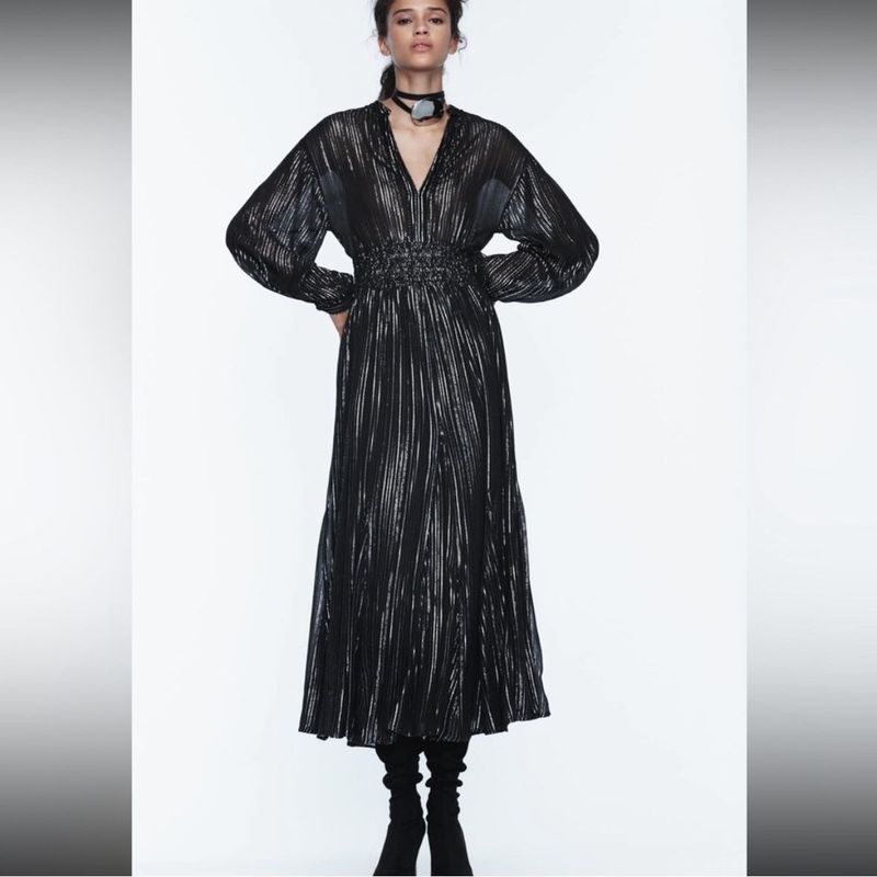 Zara Limited Edition Bloggers Fav Gala Midi Dress