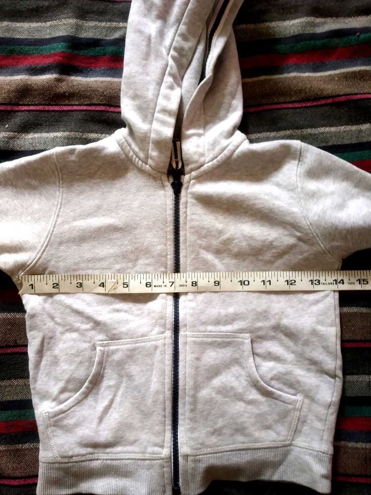 Unisex Cozy Grey Zip-Up Hoodie